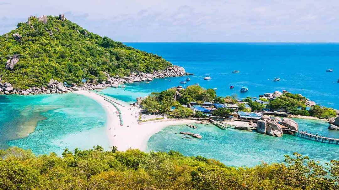 Koh Nang Yuan seen from view point