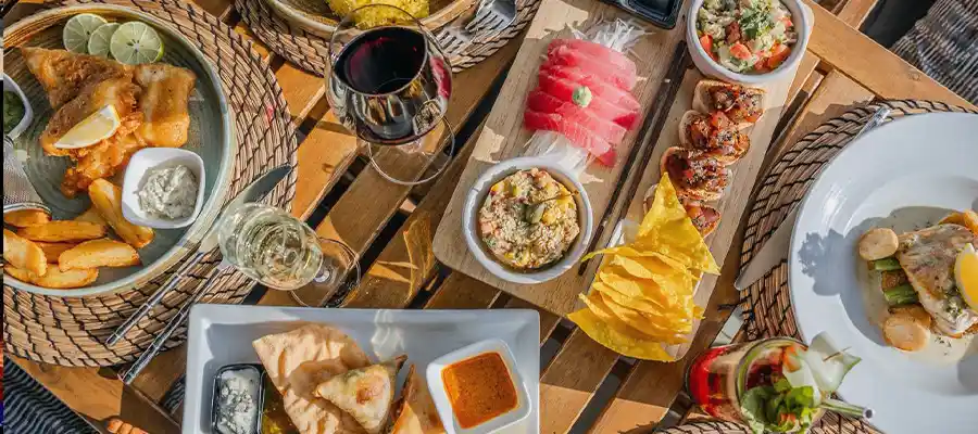 Christmas dinner on Koh Tao at Barracuda