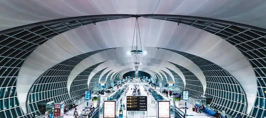 Inside view of Bangkok Airport