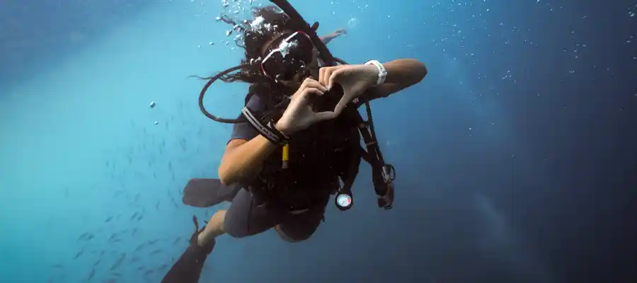 chronicles 10 things about scuba diving heart Scuba diving signals underwater